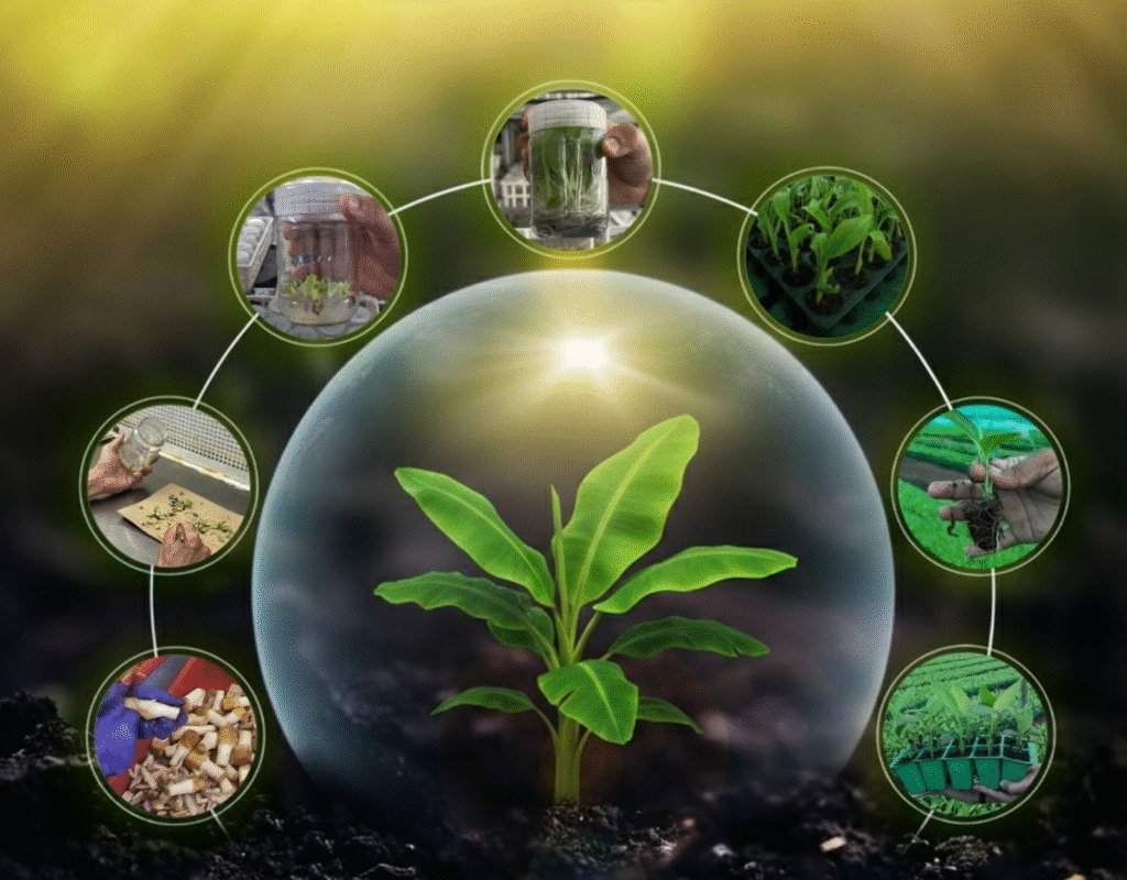 DBT-certified tissue culture lab in Gujarat offering high-yield banana plants with expert support and PAN-India farmer network.